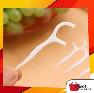 BISA COD 6229 Dental Floss Isi 30 PCS / Benang Tusuk Gigi High Quality Gusi Karang Mulut
