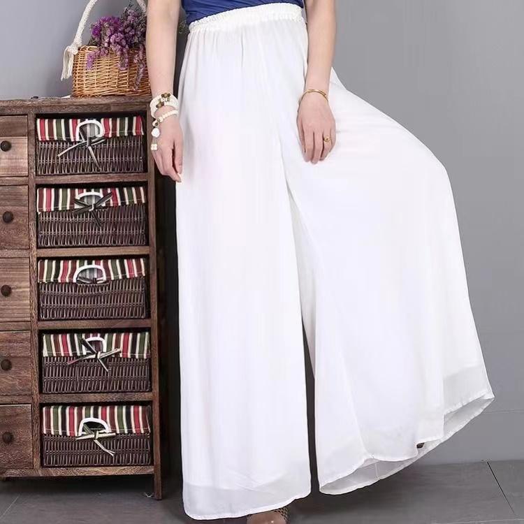 Product Introduction of Quần Ống Rộng Dài Cho Nữ, Quần Voan Muslimah Dáng Rộng, Cạp Cao, Chân Dày 27