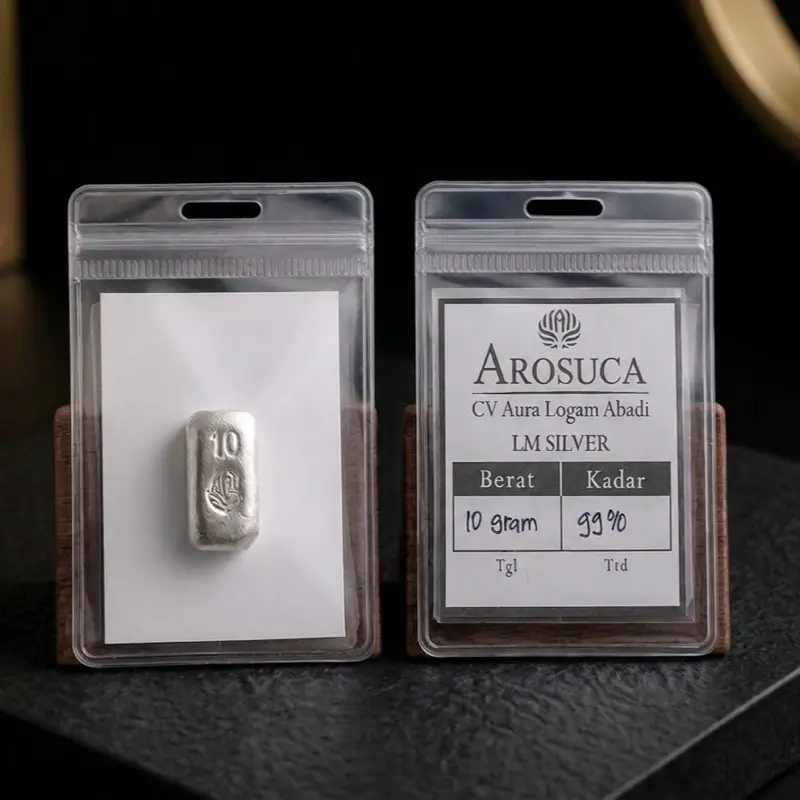 perak 99 asli original berat 10 gram by arosuca