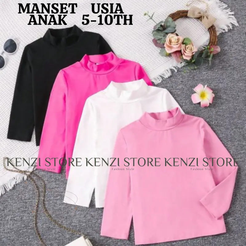 Manset Anak Perempuan / Baju Manset Anak Usia 5-10 Tahun Polos Fashion Jaket 1
