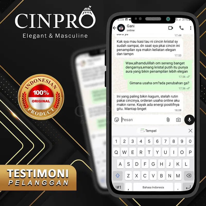 [CINPRO] Cincin Batu Kristal Putih + Gratis Box Cantik 3