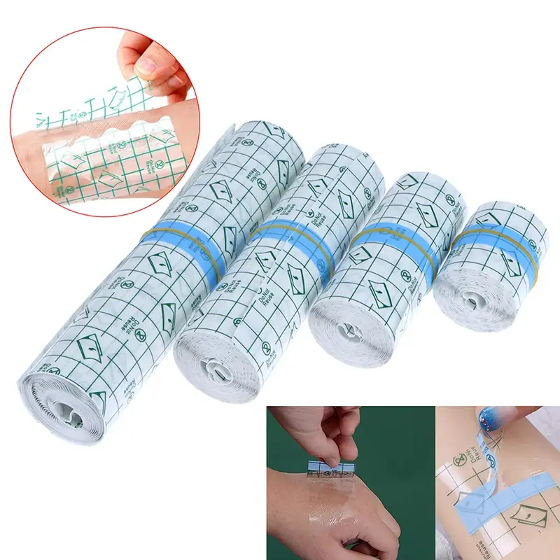 Transparent Film Dressing Roll 5/10m  Pita Medis Anti Air Plester PU Film Dressing Pita Medis Anti Air Tahan Air Luka Plester 1