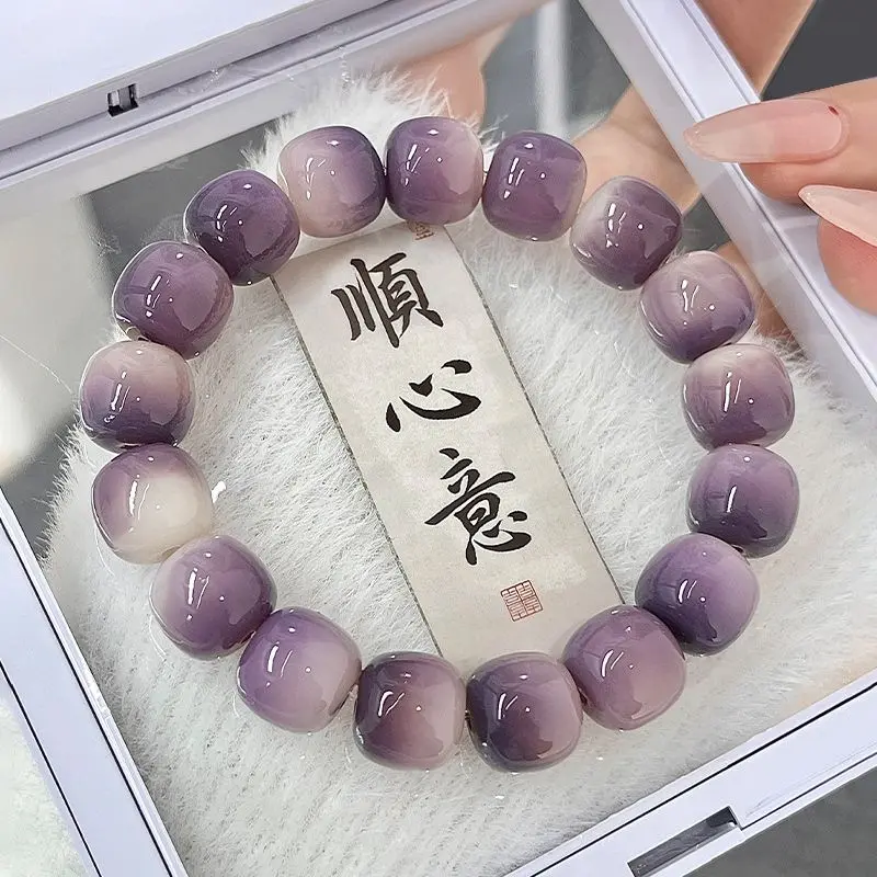 Vòng Tay Đính Cườm Gốc Bồ Đề, Nhiều Màu, Dành Cho Phụ Nữ Và Nam Giới, May Mắn, Thời Trang, Vòng Tay Hạt Đầy Màu Sắc, Giàu Có, May Mắn, Vòng Tay Co Giãn, Quà Tặng Trang Sức 2