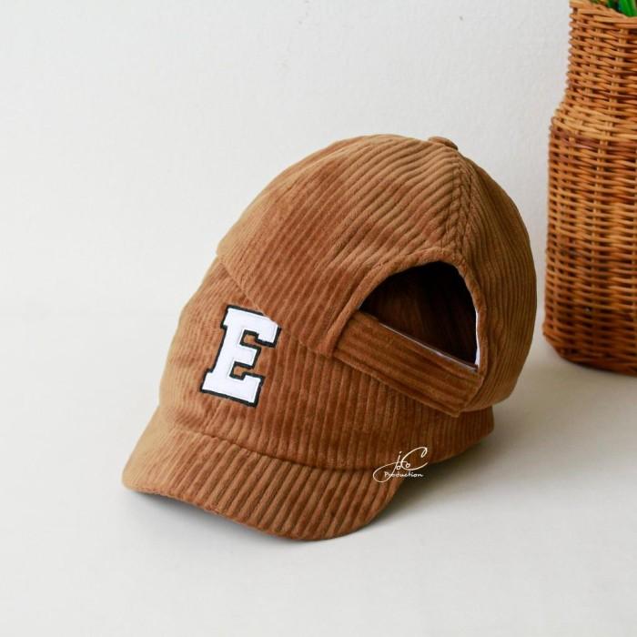 M♥T3 Jocoproduction - Baseball Anak Inisial A-Z Kualitas Import Premium Alfabet Coklat Edition Corduroy U➸Kf 4