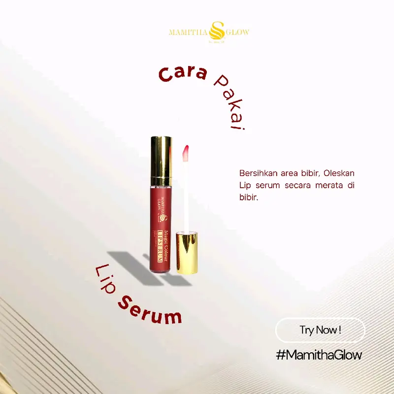 (CUSHION + LIPSERUM ) MAMITHAGLOW BY.SINTA 69  LIPSERUM & POWERSTAY AMAZE CUSHION UV FILTER - Ivory & Beige 4