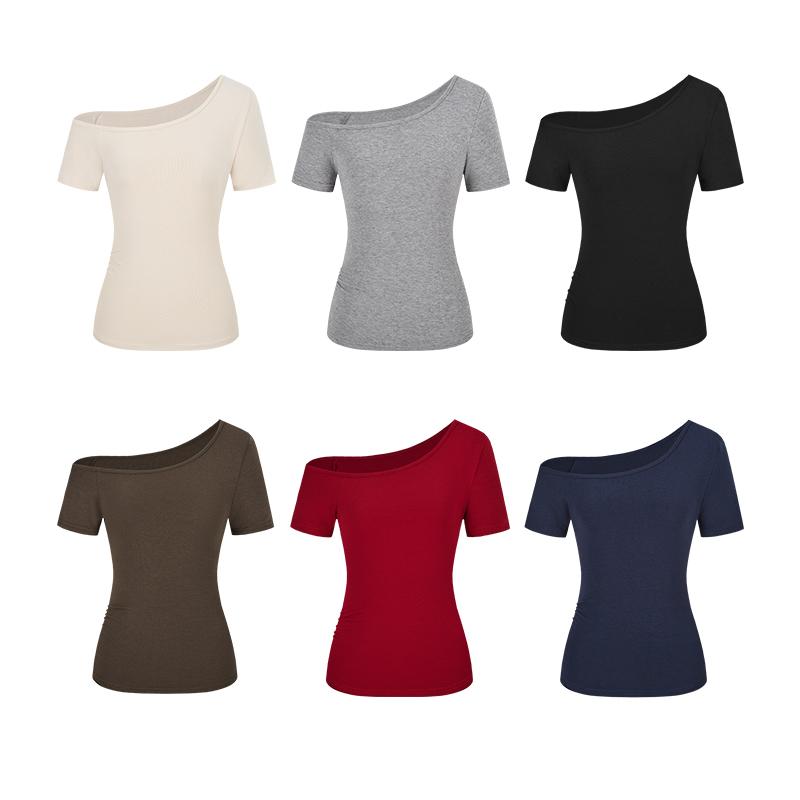 MosesQueen fashion long-sleeved solid color shirt, 2025 spring Vietnam store new casual design large round neck, women's simple and easy to match thin shirt, sexy slim women's tops #62269-62318 | BigBuy360 - bigbuy360.vn