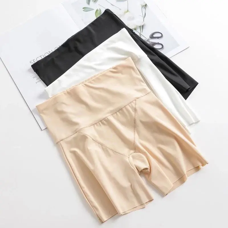 Ice Silk Highwaist Short Boxer Tight Shape Hotpant / Celana Dalam Ketat Safety Shorts - CD018 0