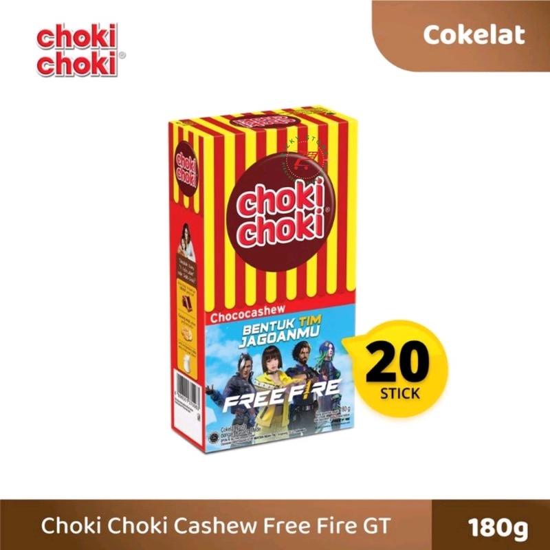 Choki Choki Chococashew Stik Cokelat 1 box isi 20 pcs x 9g Cemilan Chocolate Camilan Food Manis Mete Snack Coklat Keripik 4