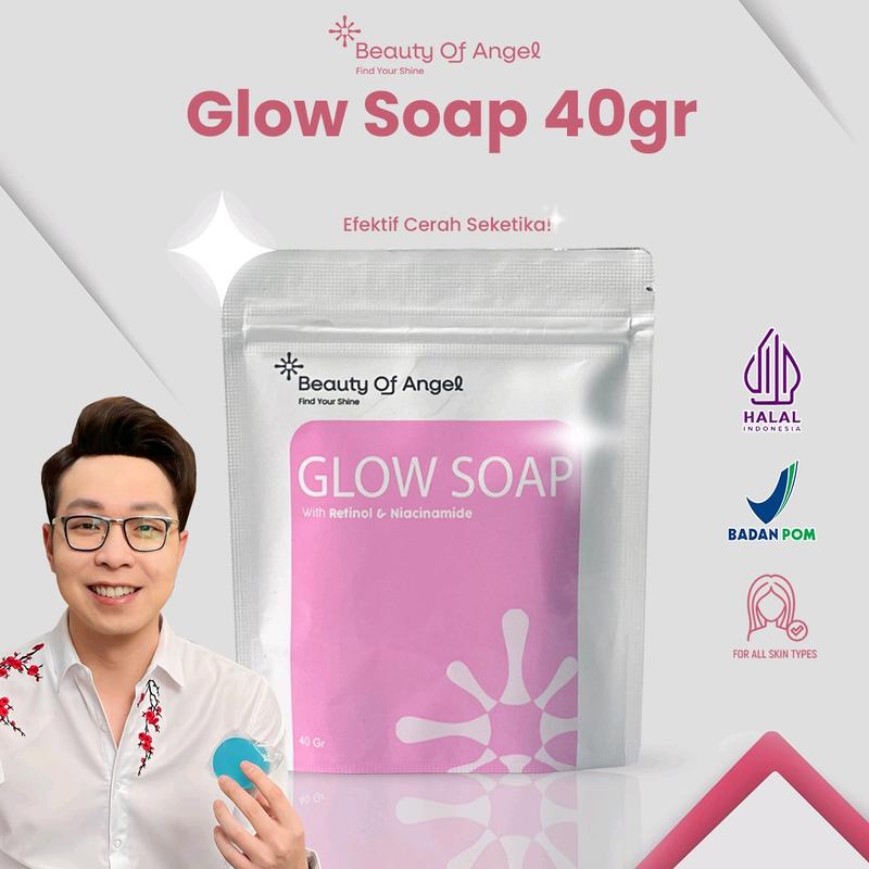 Glow Soap With Retinol & Niacinamide By Dr Richard Lee sabun pencerah wajah dan badan untuk memudarkan flek hitam kerutan jerawat dan mencegah penuaan dini BPOM Perawatan Tubuh Mencerahkan Wangi 6