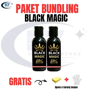 BLACK MAGIC ISI 2 LEBIH HEMAT PENGHITAM BODY DASHBOARD MOTOR DAN MOBIL