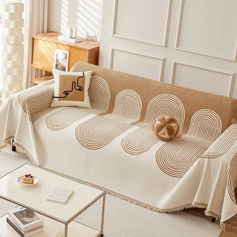 COD Double sided Chenille sofacover Seasonal Universal Fashion Anti Slip Cover Full Blanket For Home