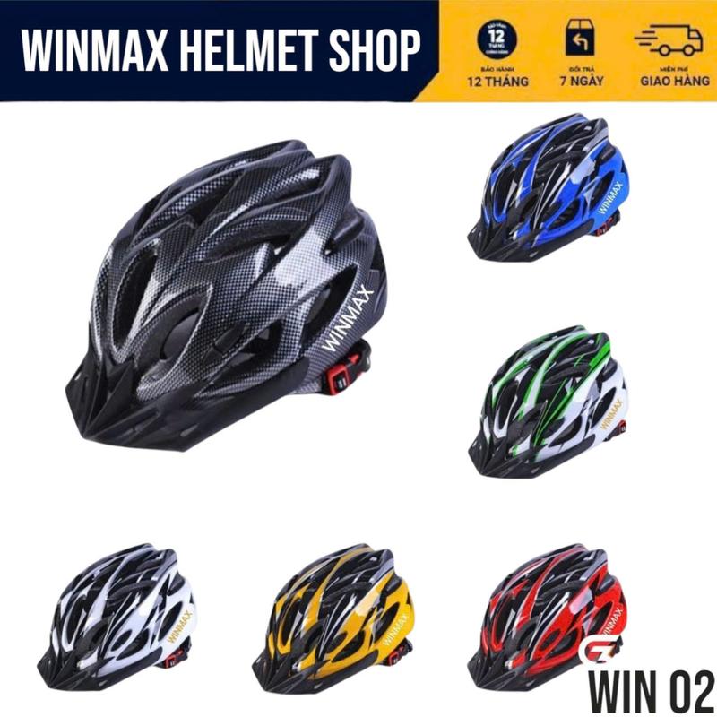 WINMAX HELMET Mũ Bảo Hiểm Xe Đạp Thể Thao WIN02 Size L Chất Liệu EPS Cao Cấp & PC Siêu Bền Tem BH 12 Tháng