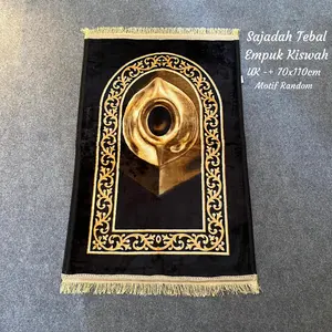 SAJADAH MURAH SAJADAH TEBAL EMPUK KISWAH BUSA UK 110 X 70CM BAHAN BELUDRU BUSA NYAMAN UNTUK BERIBADAH DI RUMAH ATAU MASJID ECERAN