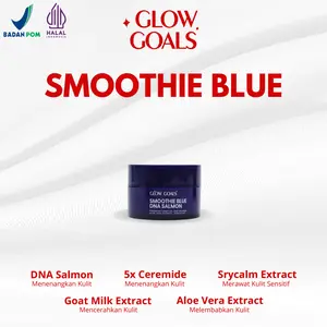 GLOW GOALS SMOOTHIE BLUE DNA SALMON !! READY STOCK BY Krisjiana & Siti Badriah
