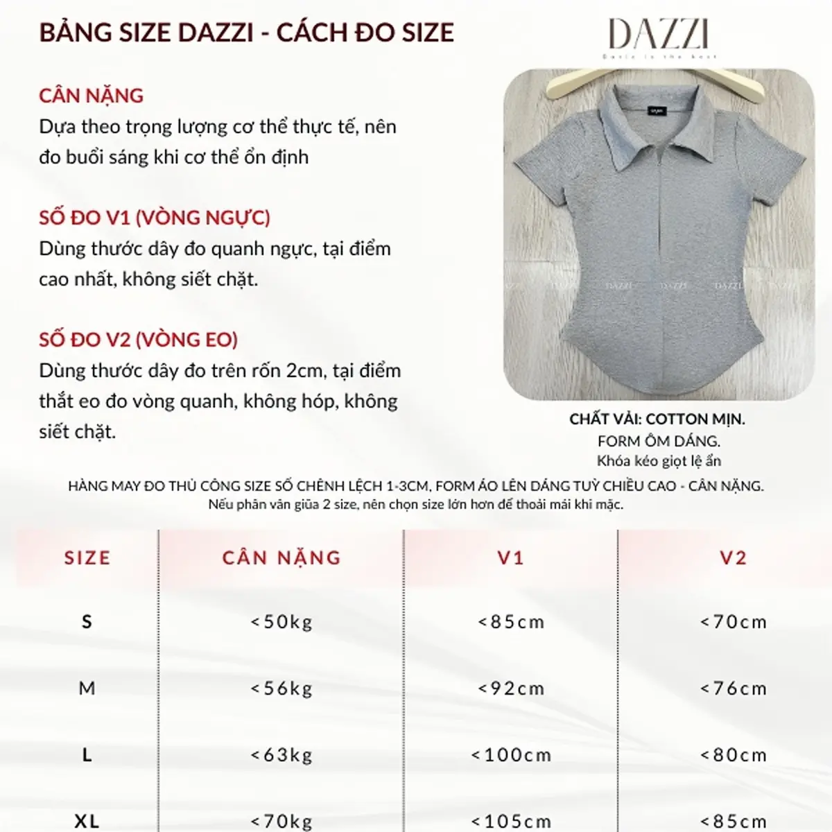 [MÀU MỚI 2026] Áo thun nữ cổ bẻ phối dây kéo ôm dáng vải cotton mịn DAZZI Polo Women A022 | BigBuy360 - bigbuy360.vn