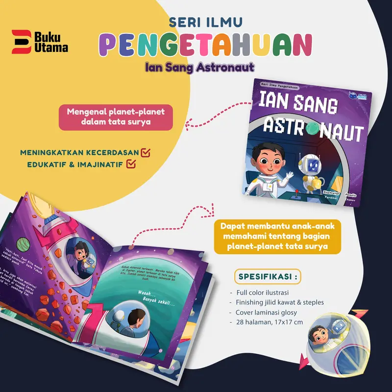 (ISI 4 BUKU) PAKET SERI ILMU PENGETAHUAN (Matahari, Tata Surya, Organ tubuh dan Pencernaan) Soft Cover 1
