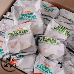 MIX 60 pcs Kerupuk Udang Garlic Finna Garuda Halal Murah