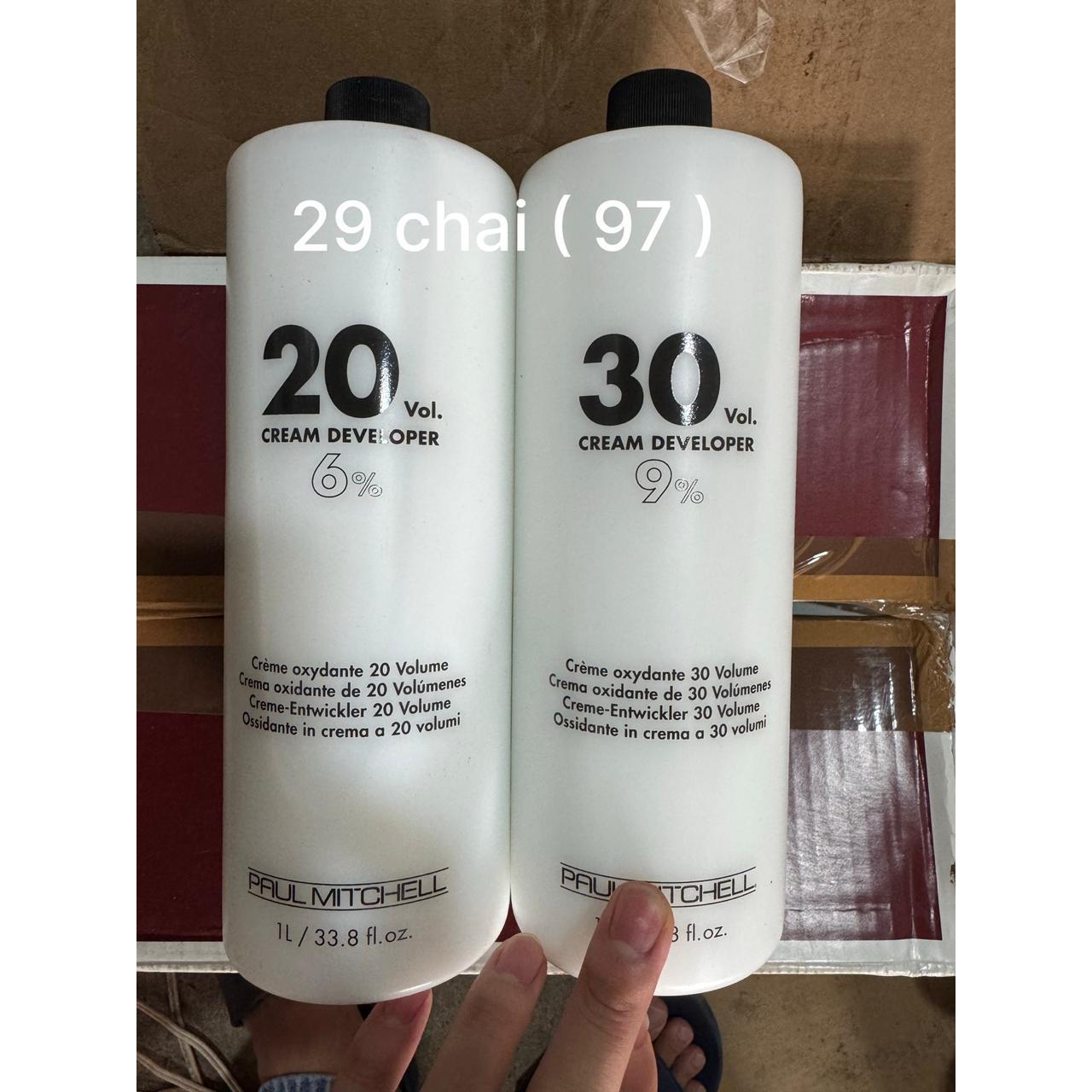 Oxy Trợ Nhuộm Paul Mitchell Cream Developer 30 Vol 9% 1L