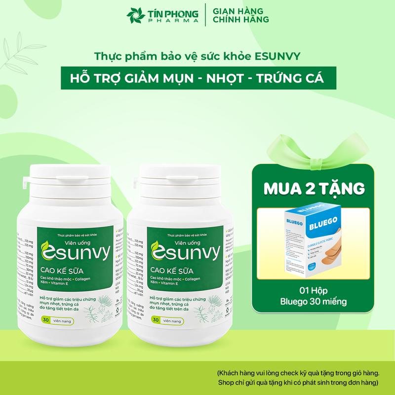 Viên Uống ESUNVY Hỗ Trợ Thanh Nhiệt Cải Thiện Dầu Nhờn TTP006