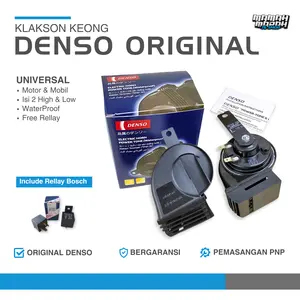 KLAKSON KEONG DENSO ORIGINAL KLAKSON KEONG MOTOR MOBIL DENSO KEONG WATERPROOF KLAKSON DENSO  MOTOR KLAKSON PUTUS PUTUS KLAKSON TRUK SUMATERA KLAKSON FUSO HORN Motorcycle