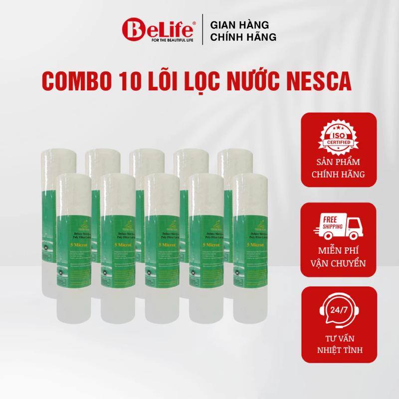 Combo 10 lõi lọc nước Nesca, lõi lọc số 1 phù hợp cho mọi loại máy lọc nước Belife