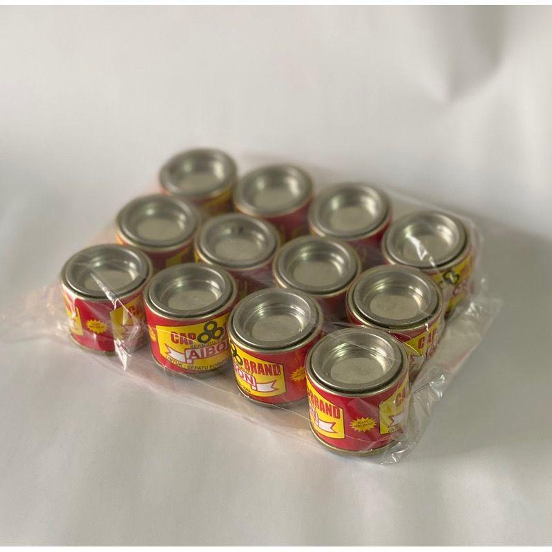 12PCS LEM SEPATU AIBON CAP RODA TIGA 35 GR / lem plastik lem sol 0