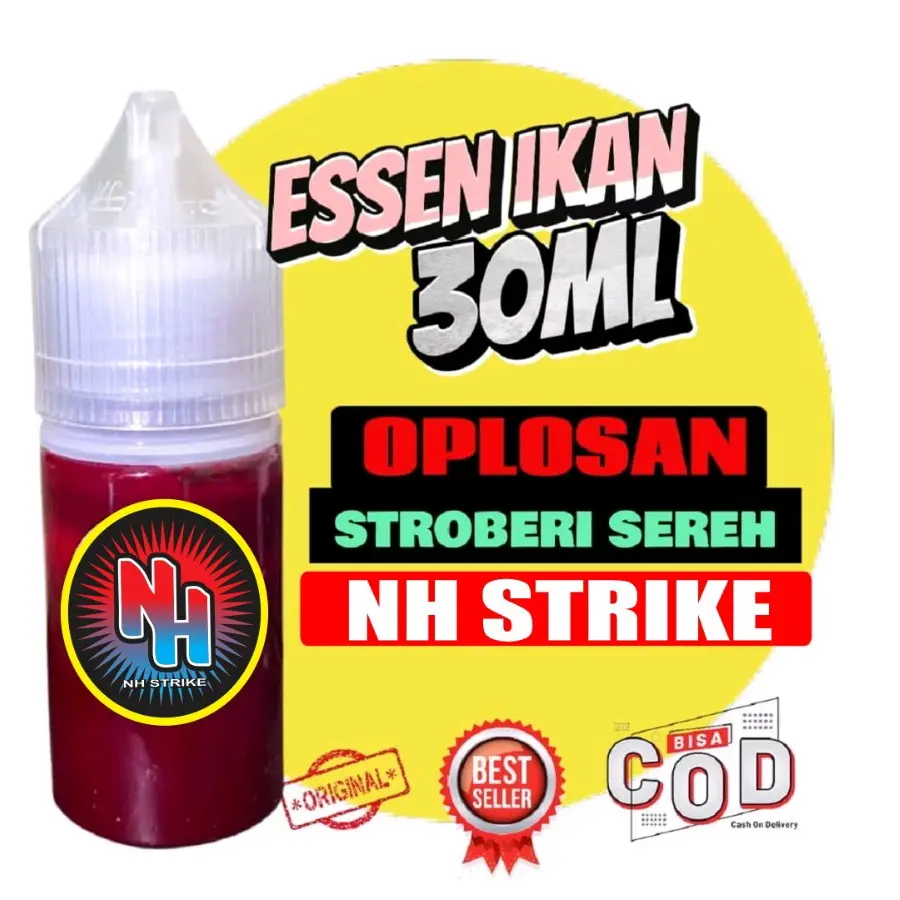 Essen Ikan NH SS STROBERI SEREH 30ml Umpan Mancing