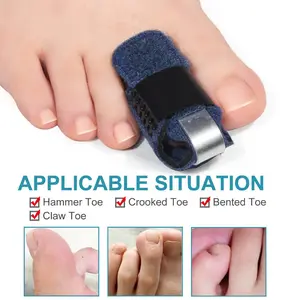 Pelurus Jari Kaki Patah Terkilir Toe Splint Toe Brace Penyangga Jari Kaki Plat Aluminium