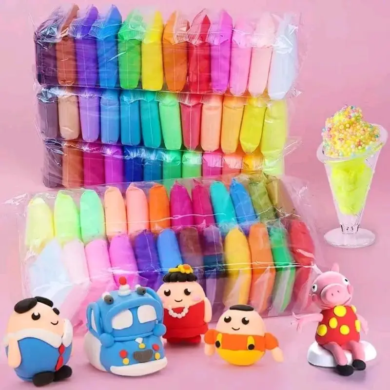 PROMO 5 PACK ISI 60 PCS  MAINAN SUPER CLAY 12 WARNA - MAINAN EDUKASI ANAK - MAINAN ANAK 0