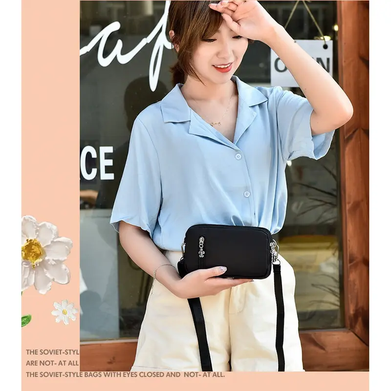 Civeto TS156 Tas Selempang Mini Wanita Sweet Love Nylon Waterproof Sling Bag 5