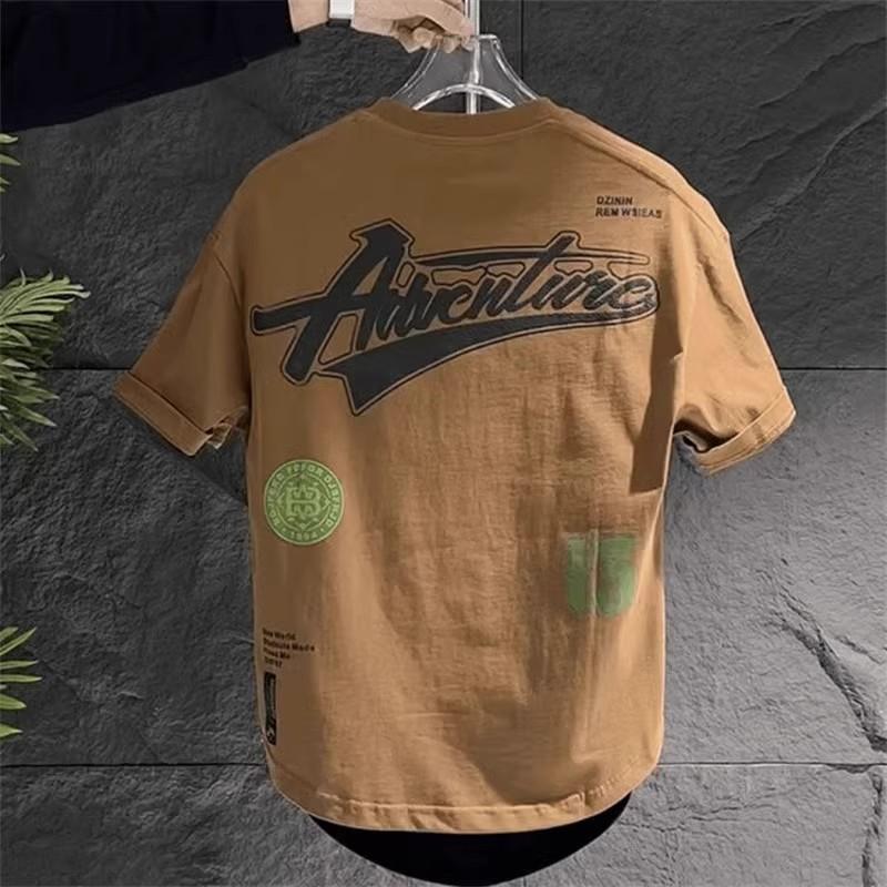 Áo Thun Cotton, 100% Cotton, Unisex, Tay Ngắn, Ngoại Cỡ Và Ngoại Cỡ (3XL), Dáng Rộng Vừa Vặn, In Chữ, Thích Hợp Cho Nam Và Nữ 1