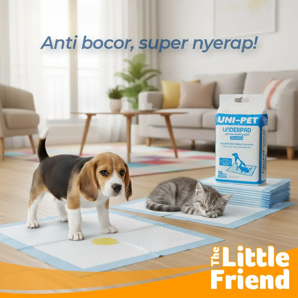 Perlak Underpad Alas Pipis Hewan Anjing Kucing Kelinci UNI-PET 60x90cm