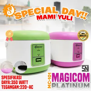 [Exclusive Mamiyuli] Rice Coocker 1.2 Liter / Magic Com 3in1 / Mesin Penanak Nasi ukuran 1,2 Liter / MC-101 Cooker Listrik