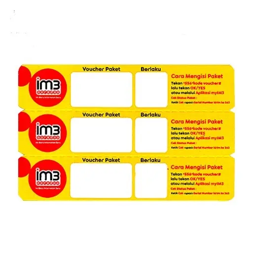 Voucher kosong indosat per 6 SN KHUSUS SUMATERA