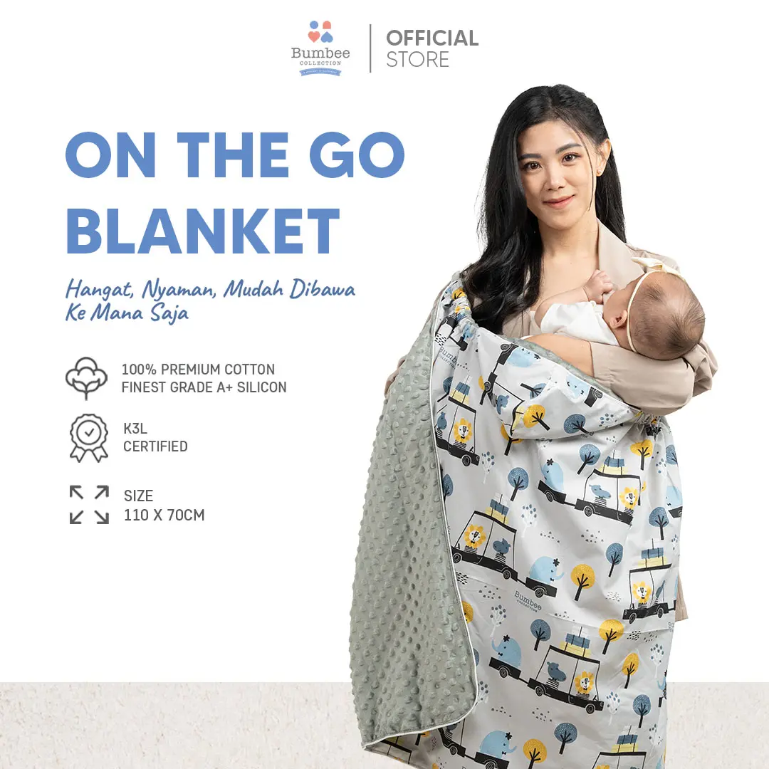 Selimut Bayi On The Go 6 Fungsi Blanket Bumbee Collection - Travelling Aman Dan Nyaman
