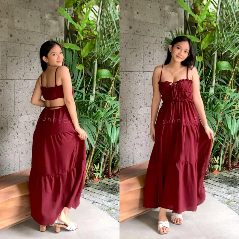 TABITHA DRES / GAUN WANITA PANJANG / LONG DRES / DRESS TALI 1