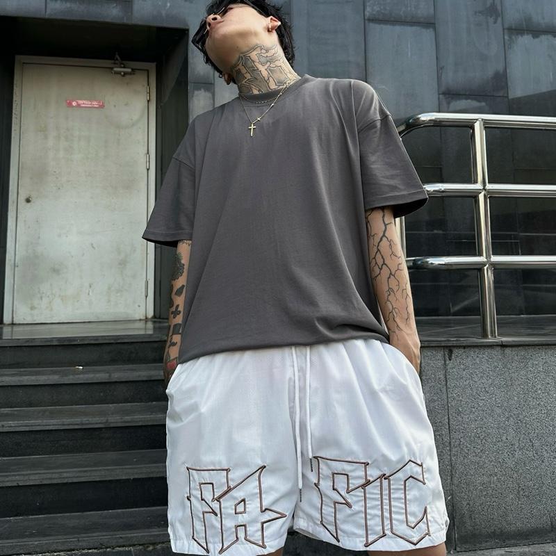 Quần Short Unisex Vải Dù THêu Logo FAFIC , Quần Đùi Dù Nam Nữ Form Suông Thoáng Mát, Phần Lưng Chun Co Giãn - MÃ SF02 8
