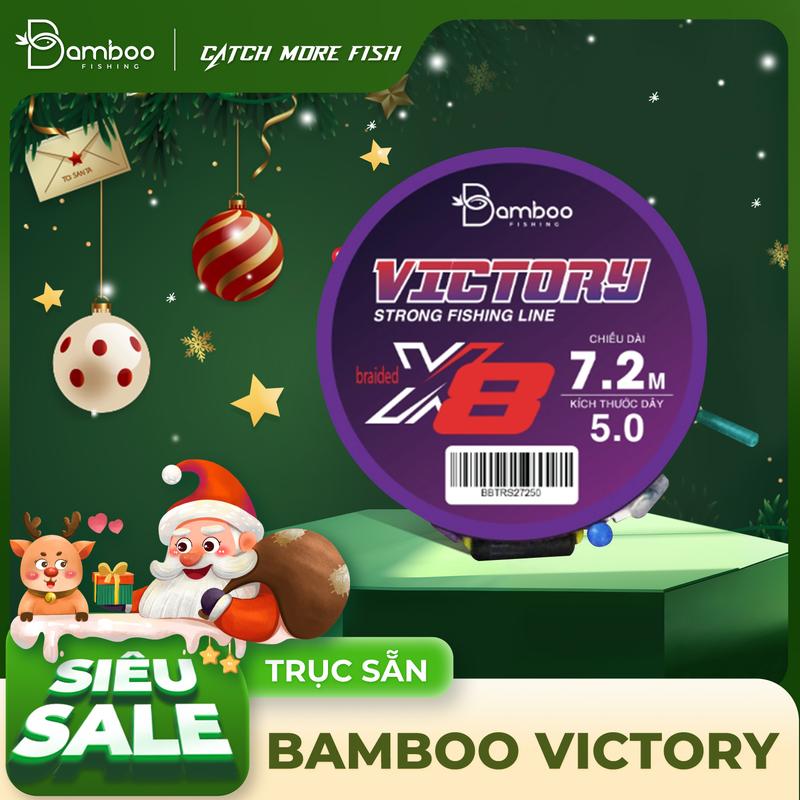  Trục sẵn Bamboo Victory   Dây câu cá   