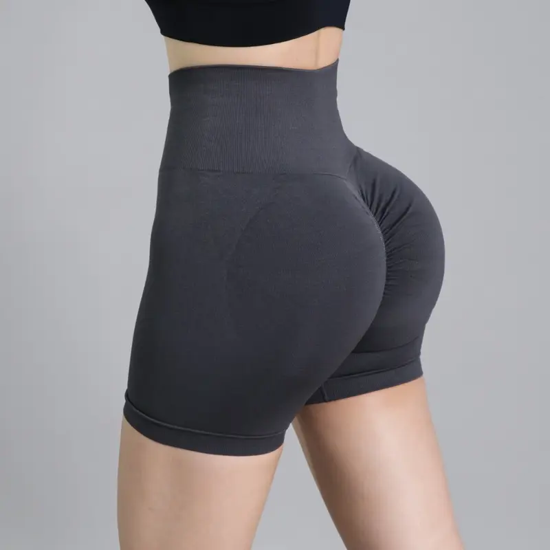 QUẦN ĐÙI BIKER NGỐ CẠP CAO TẬP GYM YOGA THỂ THAO NỮ VẢI DỆT KIM EVASPORT [ MUA 3 TẶNG 1 TẤT ] 6