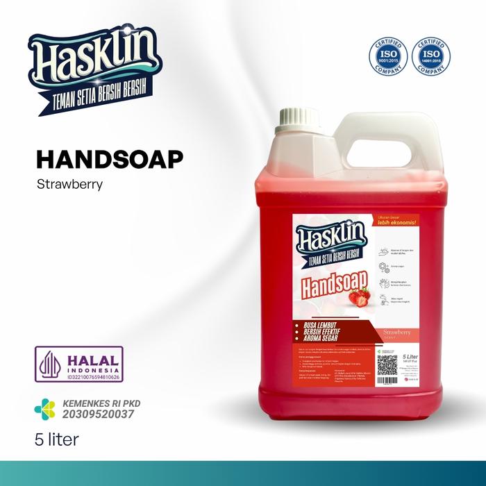 Gambar Hasklin Cairan Handsoap Sabun Cuci Tangan dari Hasgara Chemicals Kota Bekasi Tokopedia