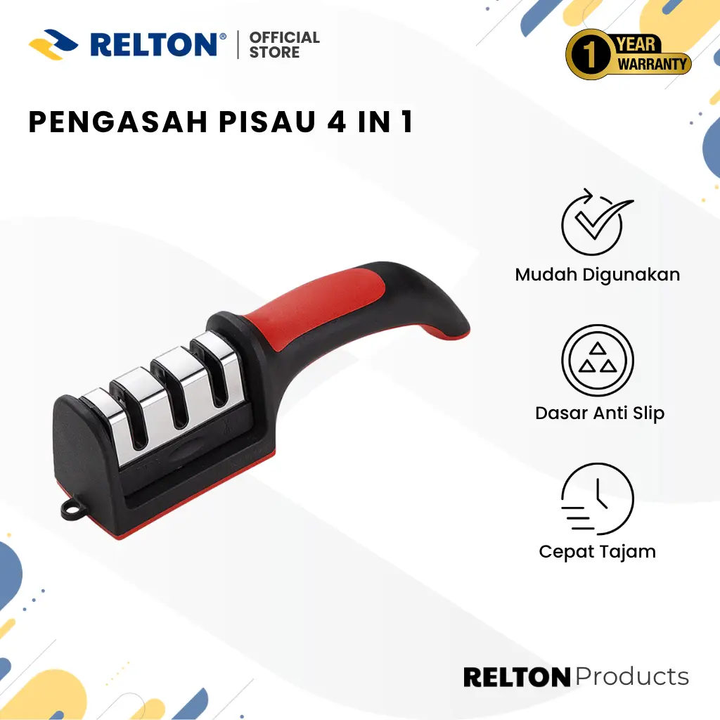 Pengasah Pisau Dapur 4 in 1 Alat Asahan Pisau Dapur Gunting Pisau Buah Penajam Pisau Sayur Dapur