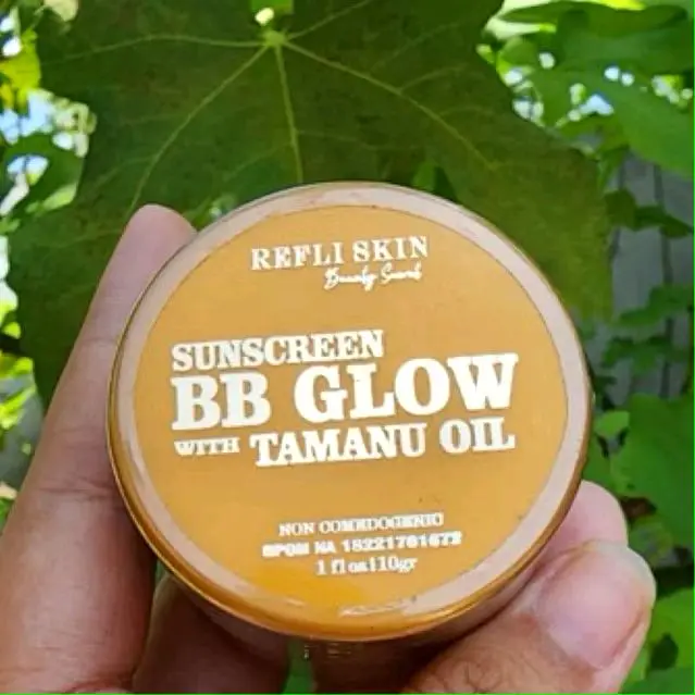 SUNSCREN BB GLOW TAMANU OIL/SUNSCREEN SPF 50 Wajah 4