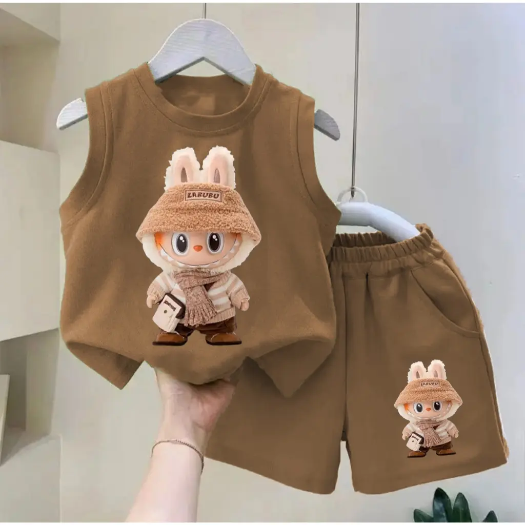 Setelan anak laki laki set baju lekbong dan celana pendek baju bayi laki laki 3bulan -5tahun