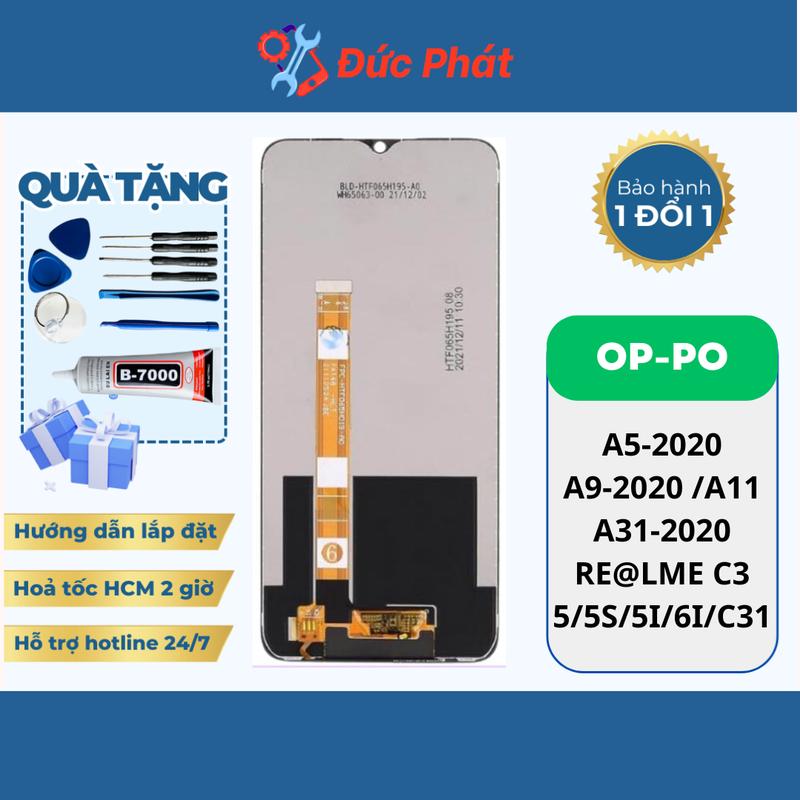  Màn Hình Thay Thế Điện Thoại OP A5 2020   A9 2020   A31 2020   RM C3   5   5S   5I   6I   C3i LK New  Tặng keo dán và bộ sửa  