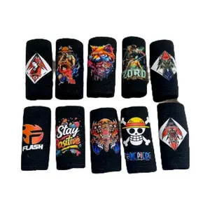 pelindung jari main layang layang karet elastik bermotif keren Mainan