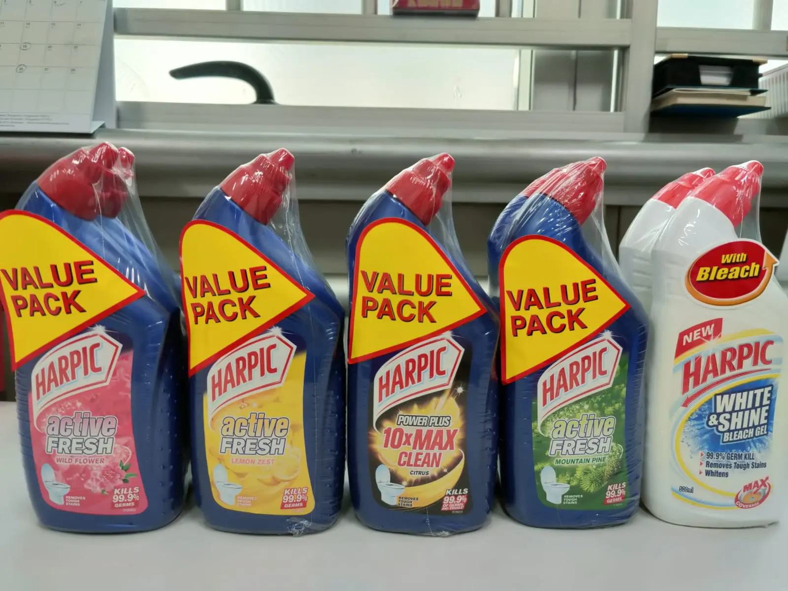 *Value 2 Pack* Harpic Toilet Bowl Cleaner Bathroom Disinfectant 500ml x 2