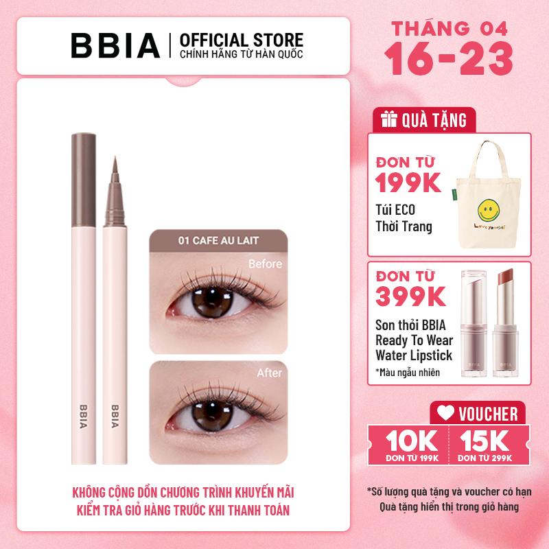 [BBIA] Bút kẻ bọng mắt Bbia Last Contour Pen Eyeliner 0,6g Mỹ Phẩm Trang Điểm Nữ Women Cosmetic