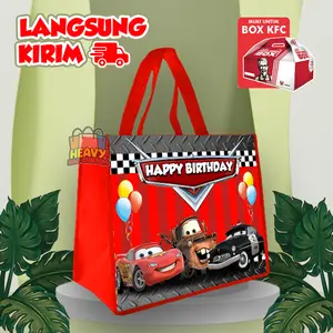 READY STOCK!! PAKET HEMAT ISI 10 PCS Tas Ulang Tahun Anak LANGSUNG KIRIM Goodie Bag Kain Bingkisan Snack KFC Tas Hadiah & Pesta