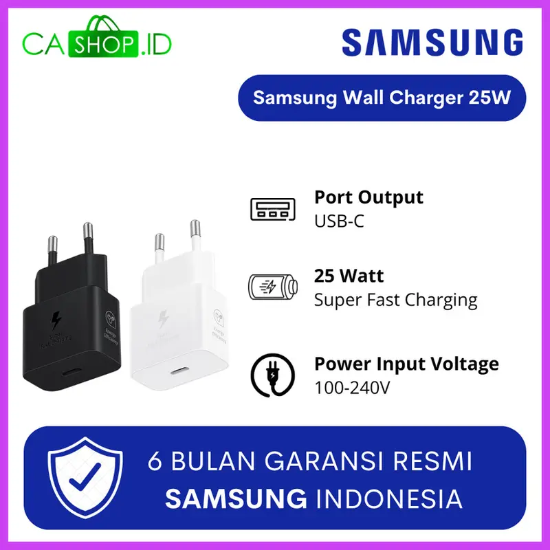 Samsung Travel Adaptor Wall Charger Super Fast Charging PD USB-C 25W