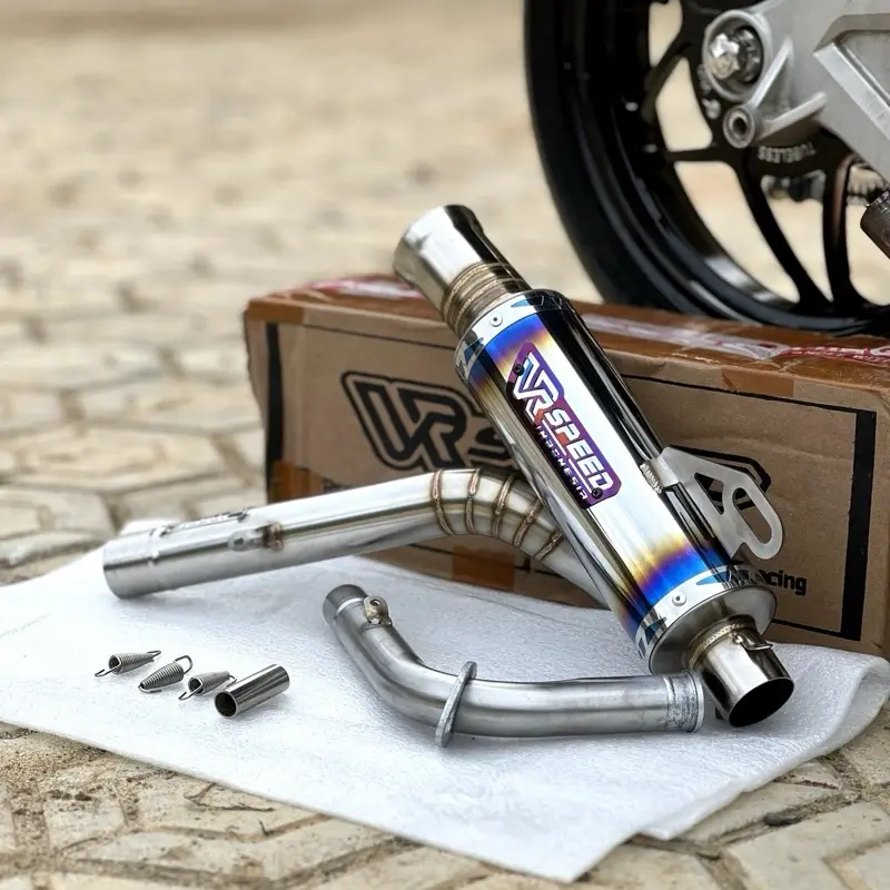 KNALPOT VR SPEED RACING SALEMBA VARIO NEW VARIO OLD AEROX NEW AEROX OLD RACING BERKULITAS DANA PELAJAR 1